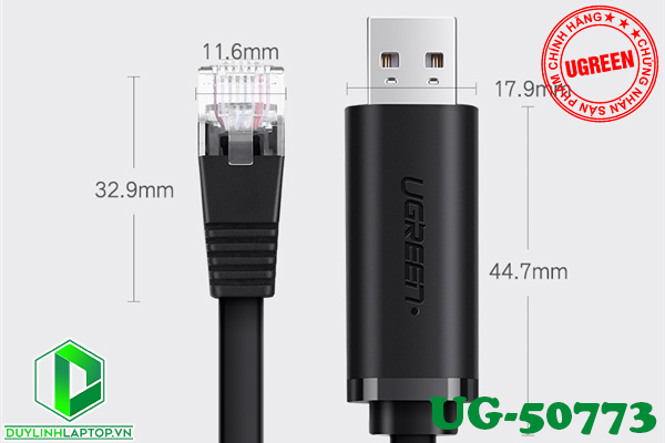 Cáp lập trình Console USB to RJ45 dài 1.5m chính hãng Ugreen UG-50773