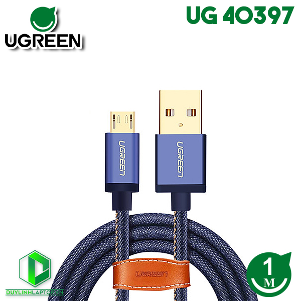 Cáp Micro USB bọc lưới dài 1m Ugreen 40397