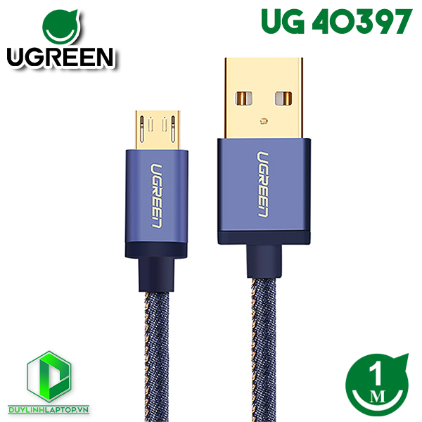 Cáp Micro USB bọc lưới dài 1m Ugreen 40397