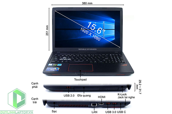 Laptop Asus Gl553VE - FY096 - 3