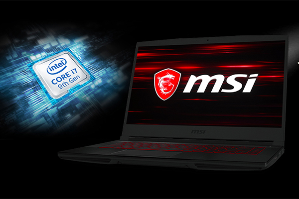 Laptop Gaming MSI GF63 Thin 9SC | i7-9750H | 8GB | GTX 1650 4GB | SSD 512GB|15,6Inch FHD IPS|2,2 Kg