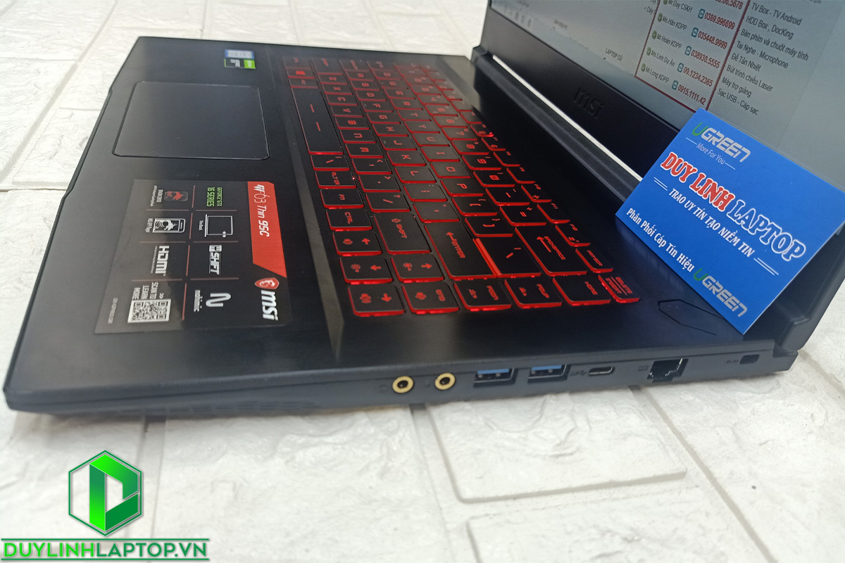 Laptop Gaming MSI GF63 Thin 9SC | i7-9750H | 8GB | GTX 1650 4GB | SSD 512GB|15,6Inch FHD IPS|2,2 Kg