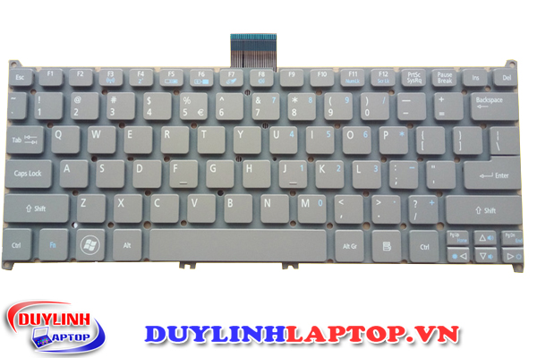 Bàn phím Acer S3, S3-951, V5-171, V5-121, V5-131, V5-122, V5-122P, One 725,  AO725, AO756 (bạc)