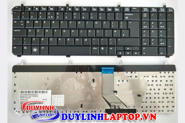 Bàn phím HP DV7-2000, DV7-3000 (Màu đen, Cáp thẳng)