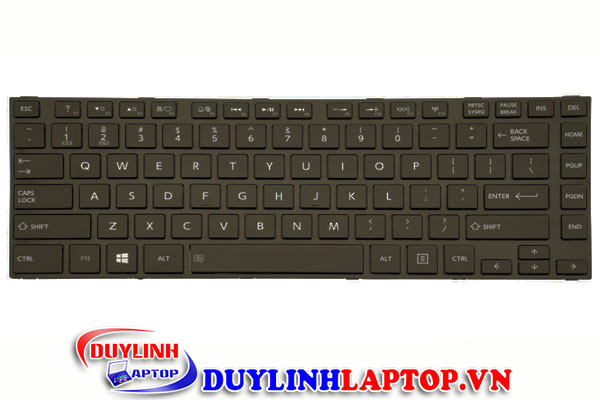 Bàn phím Toshiba L40A (Đen/Trắng) L40-A, L40D-A, L40T-A, L40DT-A, C40, C40D, C40-A, C40D-A