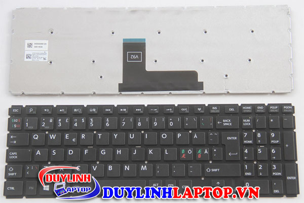 Bàn phím Toshiba L50-B (Đen), P55, S55, L55, R83, L50-C, L70-C, C55-C, P50-C