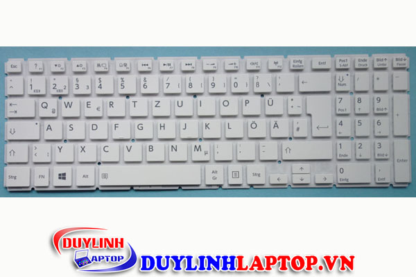 Bàn phím Toshiba L50-B (Trắng), P55, S55, L55, R83, L50-C, L70-C, C55-C, P50-C