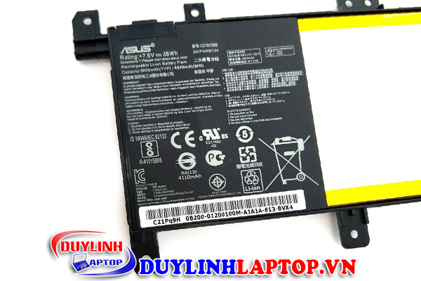 Pin Asus X556, X556UA, X556UB, X556UF, X556UJ, X556UQ, X556UR, X556UV, C21N1509, A556