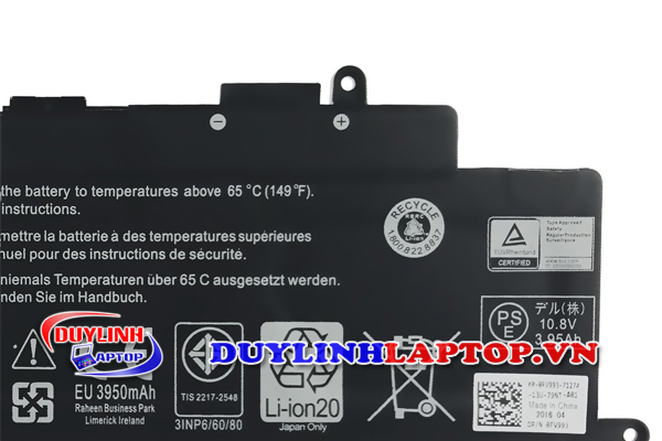 Pin Dell Inspiron 7347, 11-3147, 3148, 3000, 7348, 7352, P20T, 7359