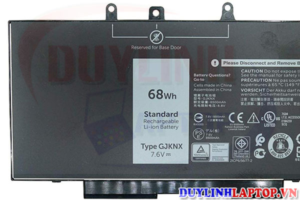 PIN DELL GJKNX GD1JP Battery For Dell Latitude E5580 E5480 E5280 M3520 3530