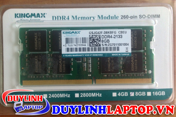 Ram Kingmax 8GB DDR4 Bus 2133