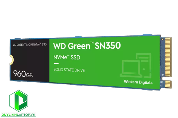 Ổ SSD Western Green SN350 960Gb PCIe NVMe™ Gen3x4 M2-2280 WDS960G2G0C