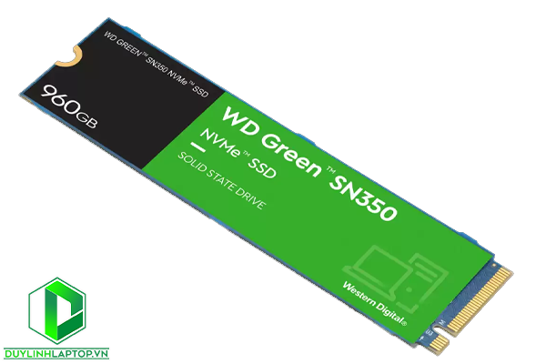 Ổ SSD Western Green SN350 960Gb PCIe NVMe™ Gen3x4 M2-2280 WDS960G2G0C