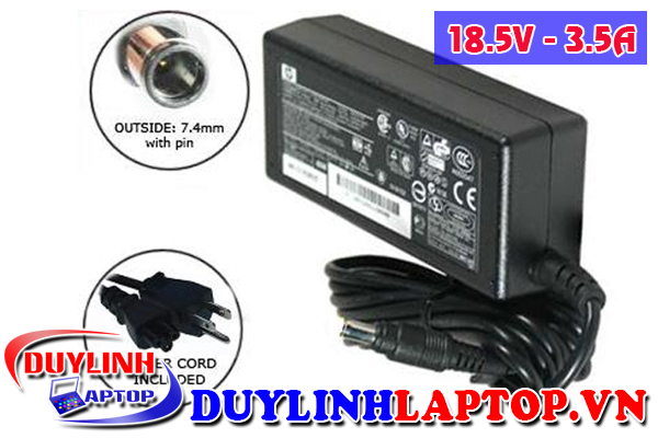 Sạc laptop HP 18.5v - 3.5A chân kim ( loại thường )