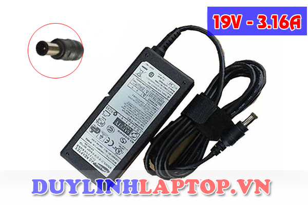 Sac laptop SamSung 19V - 3.16A chân kim  chính hãng giá rẻ