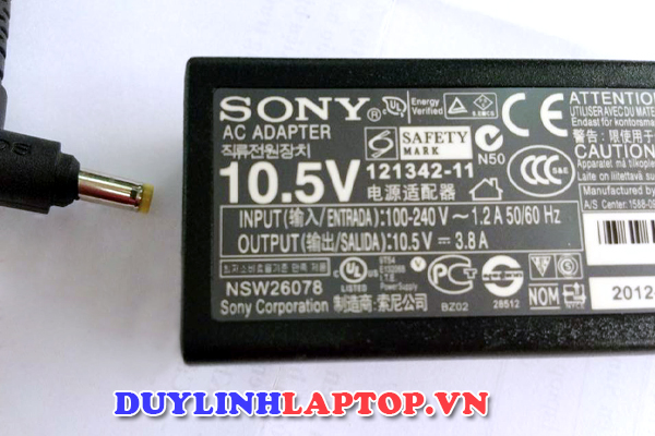 Sạc laptop Sony 10.5V - 3.8A Chính hãng giá rẻ