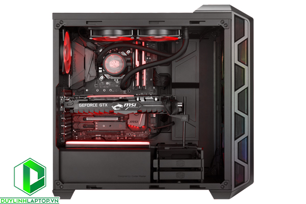 Vỏ Case Cooler Master MasterCase H500 TG ARGB (Mid Tower/Màu đen/Led ARGB)