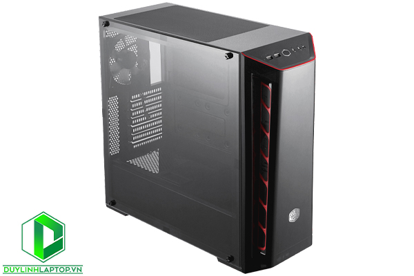 Vỏ Case Cooler Master MasterBox MB520 TG Red Trim (Mid Tower/Màu Đen)