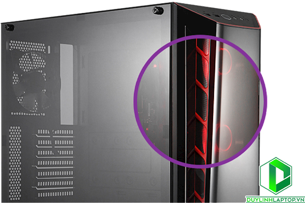 Vỏ Case Cooler Master MasterBox MB520 TG Red Trim (Mid Tower/Màu Đen)