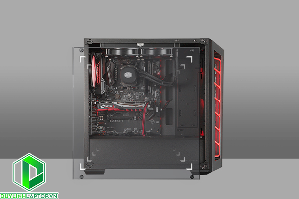 Vỏ Case Cooler Master MasterBox MB520 TG Red Trim (Mid Tower/Màu Đen)