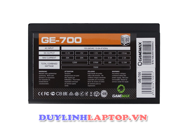 Nguồn máy tính GAMEMAX GE-700 700W