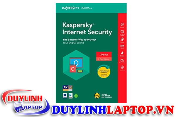 Phần mềm Kaspersky® Internet Security (1 năm/1 PC)