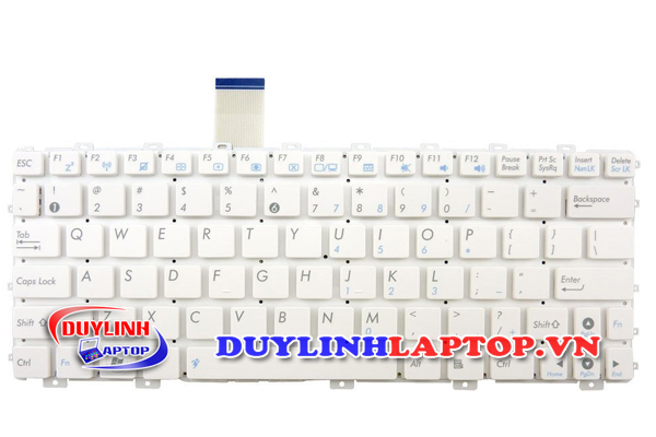 Bàn phím Asus 1015, 1025, 1018, 1011, X101, X101H, X101CH, R011CX, R011PX (4 ốc, Không bẹ, Trắng)