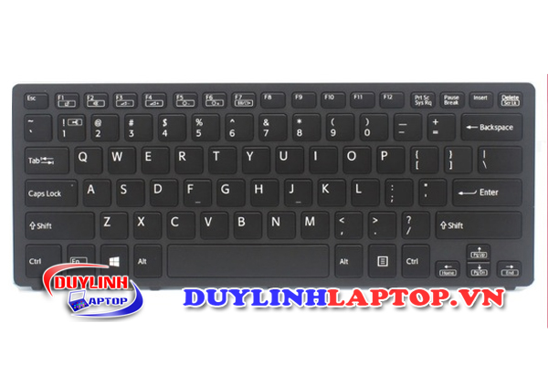 Bàn phím Sony Vaio SVF14N, FIT14 (Đen, Có đèn, Có bẹ)