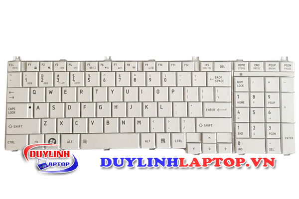 Bàn phím Toshiba Qosmio X500, X505, F60, X505-Q830, X505-Q850, C670, C670D (Trắng)