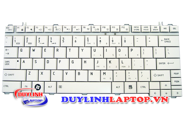 Bàn phím Toshiba U500, U505, M900, M800, U505B, U405, U400, M800, T135, T130 (Trắng)