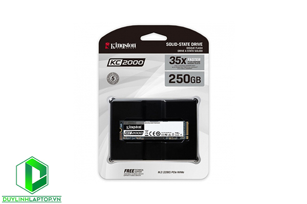 Ổ cứng SSD Kingston SKC2000 250GB NVMe M.2 2280 PCIe Gen 3 x 4