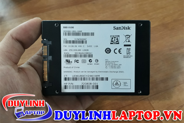 Ổ cứng SSD SanDick X100 128G hàng tháo máy chất lượng cao