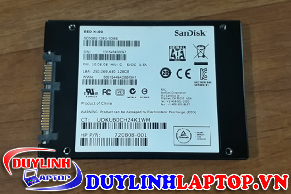 Ổ cứng SSD SanDick X100 128G hàng tháo máy chất lượng cao