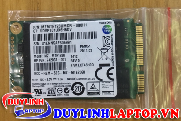 Ổ cứng SSD Samsung 128GB mSATA tháo máy chất lượng tốt