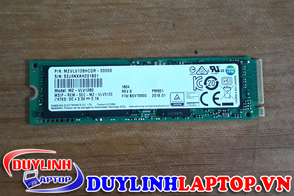 Ổ cứng SSD Samsung 128GB M.2 SATA PCIe tháo máy chất lượng cao