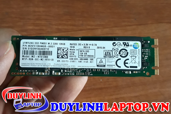 Ổ cứng SSD Samsung M.2 SATA 128gb tháo máy chất lượng cao