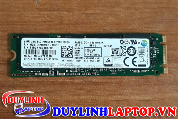 Ổ cứng SSD Samsung M.2 SATA 128gb tháo máy chất lượng cao