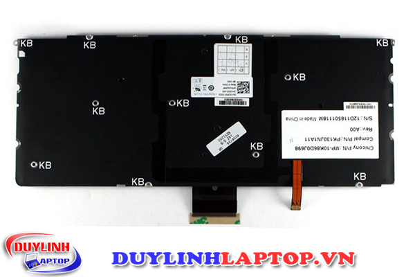 Bàn phím Dell XPS 14Z, 15Z, L412Z, L511Z, L512Z, L421X, 15 L521X  (Màu bạc, Cáp giữa)