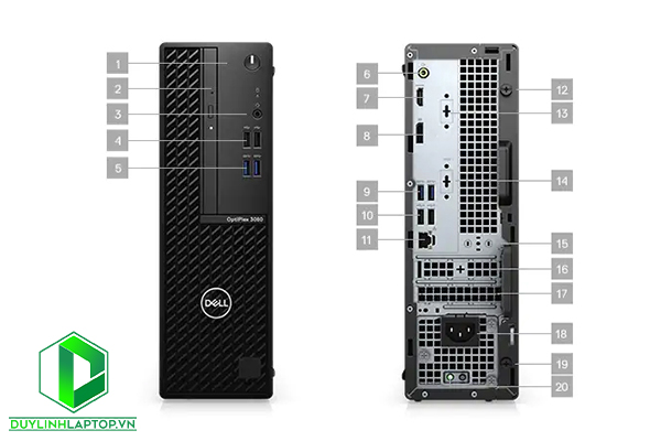 Dell OptiPlex 3080 SFF | i5-10500 | RAM 4GB | HDD 1TB | Bàn phím, chuột