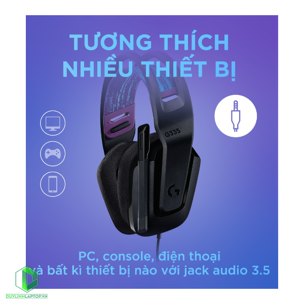 Tai nghe Gaming Logitech G335 Black