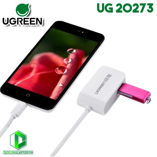 Cáp USB 2.0 OTG hai cổng Ugreen 20273