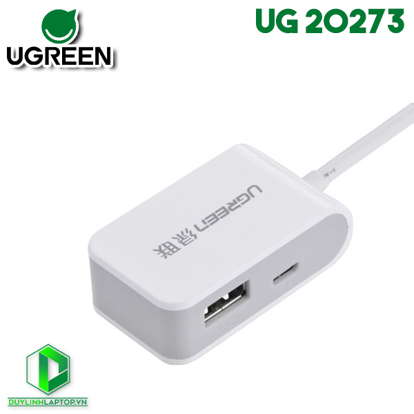 Cáp USB 2.0 OTG hai cổng Ugreen 20273