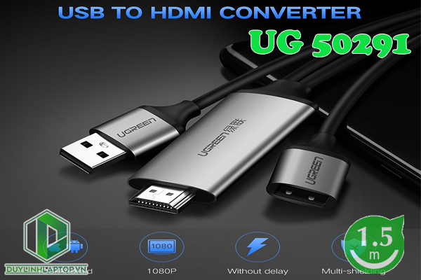 Cáp Chuyển Đổi USB (Micro, Lightning, Type-C) to HDMI dài 1,5m Ugreen 50291