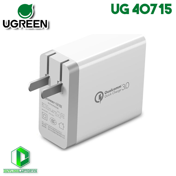 Củ Sạc Nhanh Chuẩn Quick Charge 3.0 Ugreen 40715