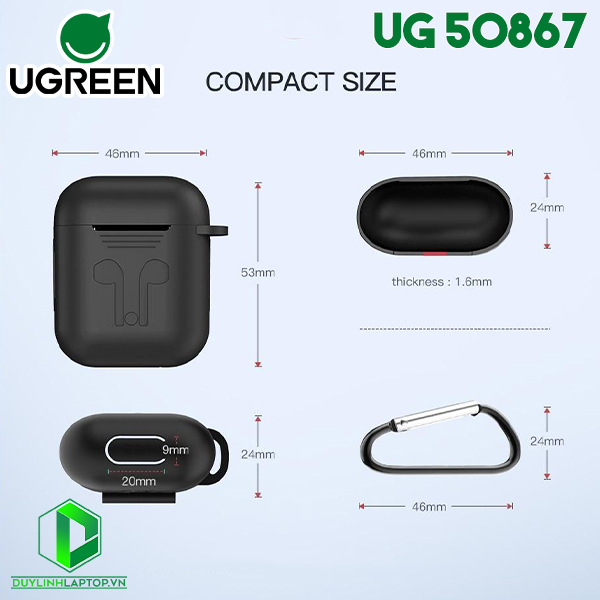 Hộp bảo vệ Silicone cho Airpods Ugreen 50867