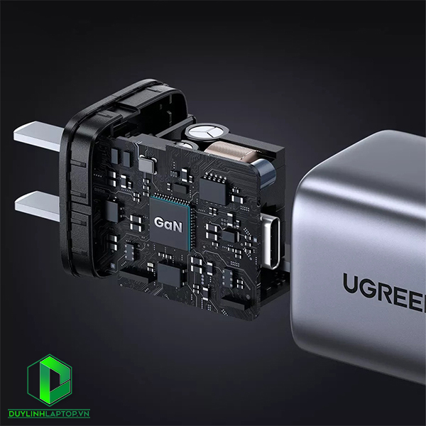 Củ sạc nhanh 30W chuẩn USB Type C hỗ trợ GaN chính hãng Ugreen 90901