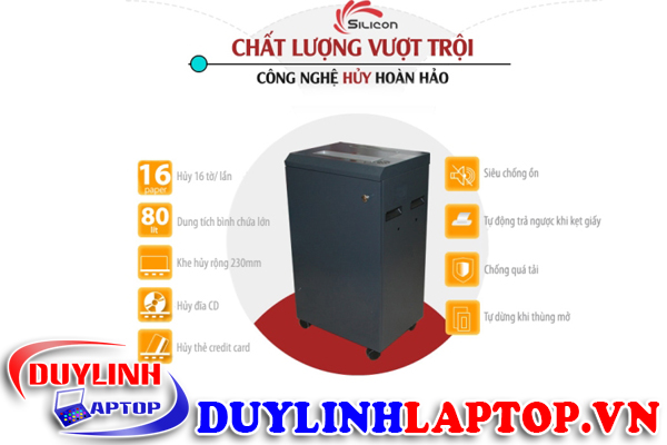 Máy hủy tài liệu Silicon PS-536C