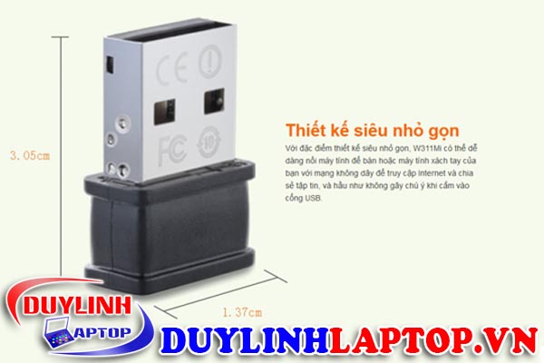 USB thu sóng Wifi Tenda W311Mi tốc độ 150Mbps (Đen)