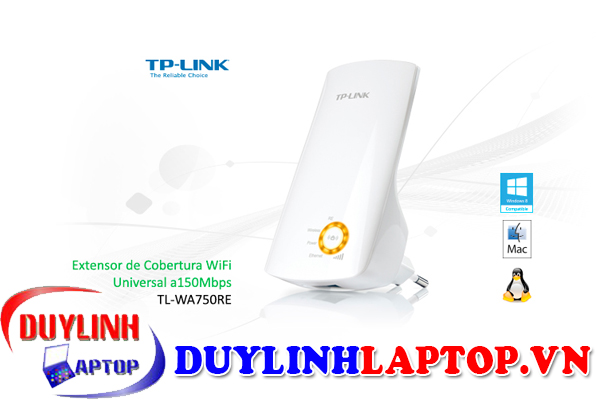 Bộ thu & phát, mở rộng & kích sóng WiFi tốc độ 150Mbps  TL-WA750RE