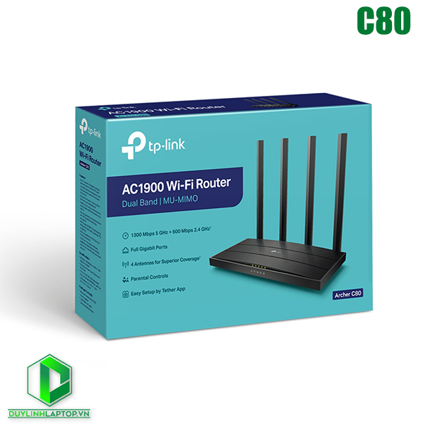 Router Wi-Fi Archer C80 MU-MIMO AC1900
